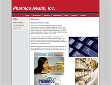 Tablet Screenshot of pharmcohealth.com